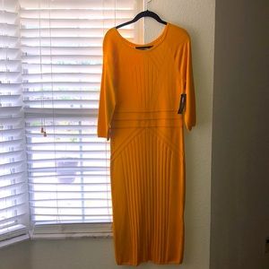 New York &Company Gabrielle Union mustard dress